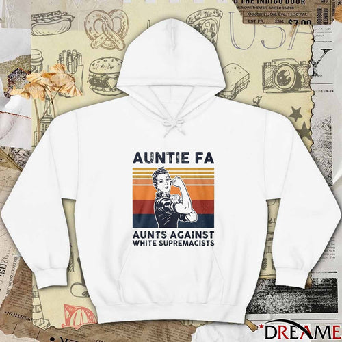 2025 Rosie The Riveter Auntie Fa Aunts Against White Supremacists Retro t-shirt