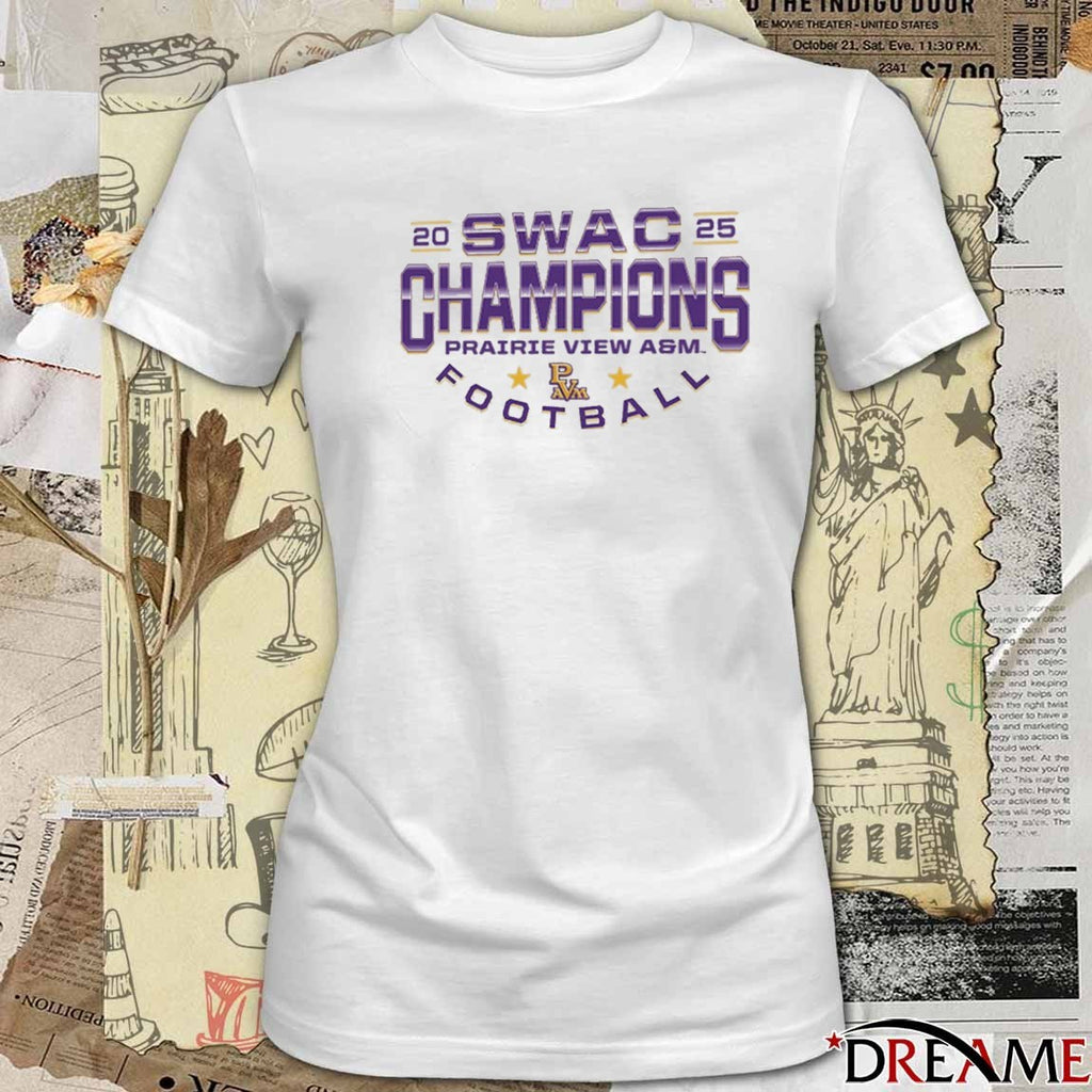 2025 SWAC Champions Prairie View A&M Football t-shirt