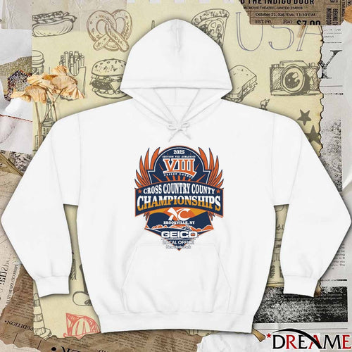 2025 Section VIII Athletics VIII Nassau County Cross Country Championships Brookville NY Local Office of New Hyde Park Logo t-shirt