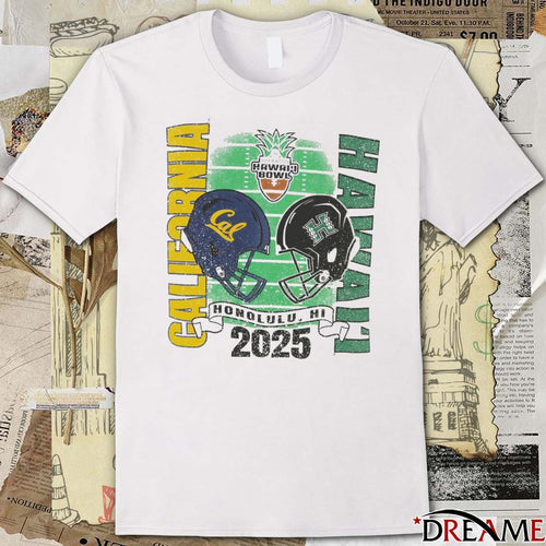 2025 Sheraton Hawaii Bowl California Golden Bears vs. Hawai’i Rainbow Warriors Honolulu HI t-shirt