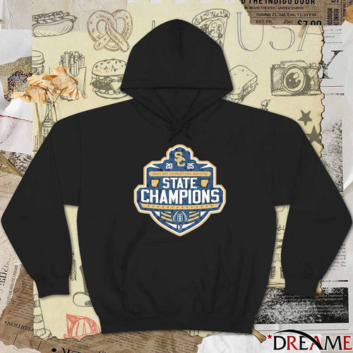 2025 Shiloh Christian Saints State Champions Football Logo t-shirt
