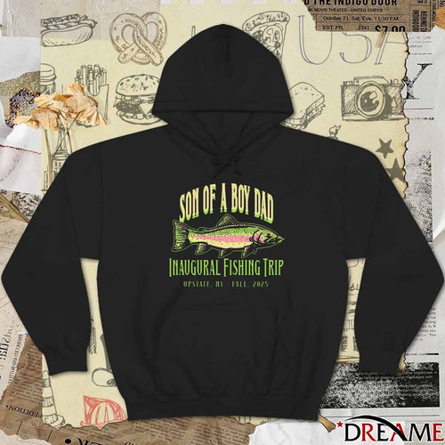 2025 Son Of A Boy Dad Inaugural Fishing Trip Upstate Ny Fall t-shirt