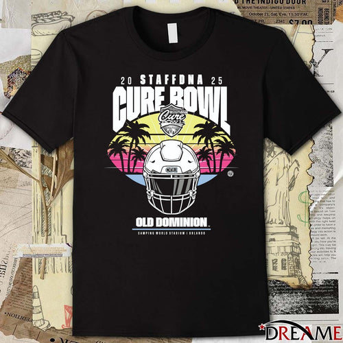 2025 Staffdna Cure Bowl Old Dominion Camping World Stadium Orlando t-shirt