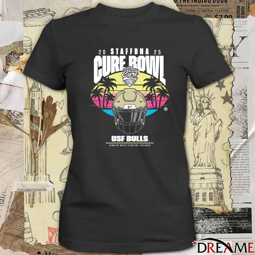 2025 Staffdna Cure Bowl USF Bulls Camping World Stadium Orlando t-shirt