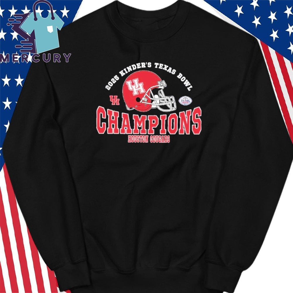 2025 Texas Bowl Champions Houston Cougars Football The Champions 2025 Kinder’s Texas Bowl Shirt