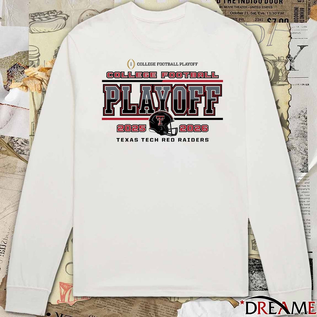 2025 Texas Tech Red Raiders College Football Playoff 2025-26 Speed Helmet t-shirt