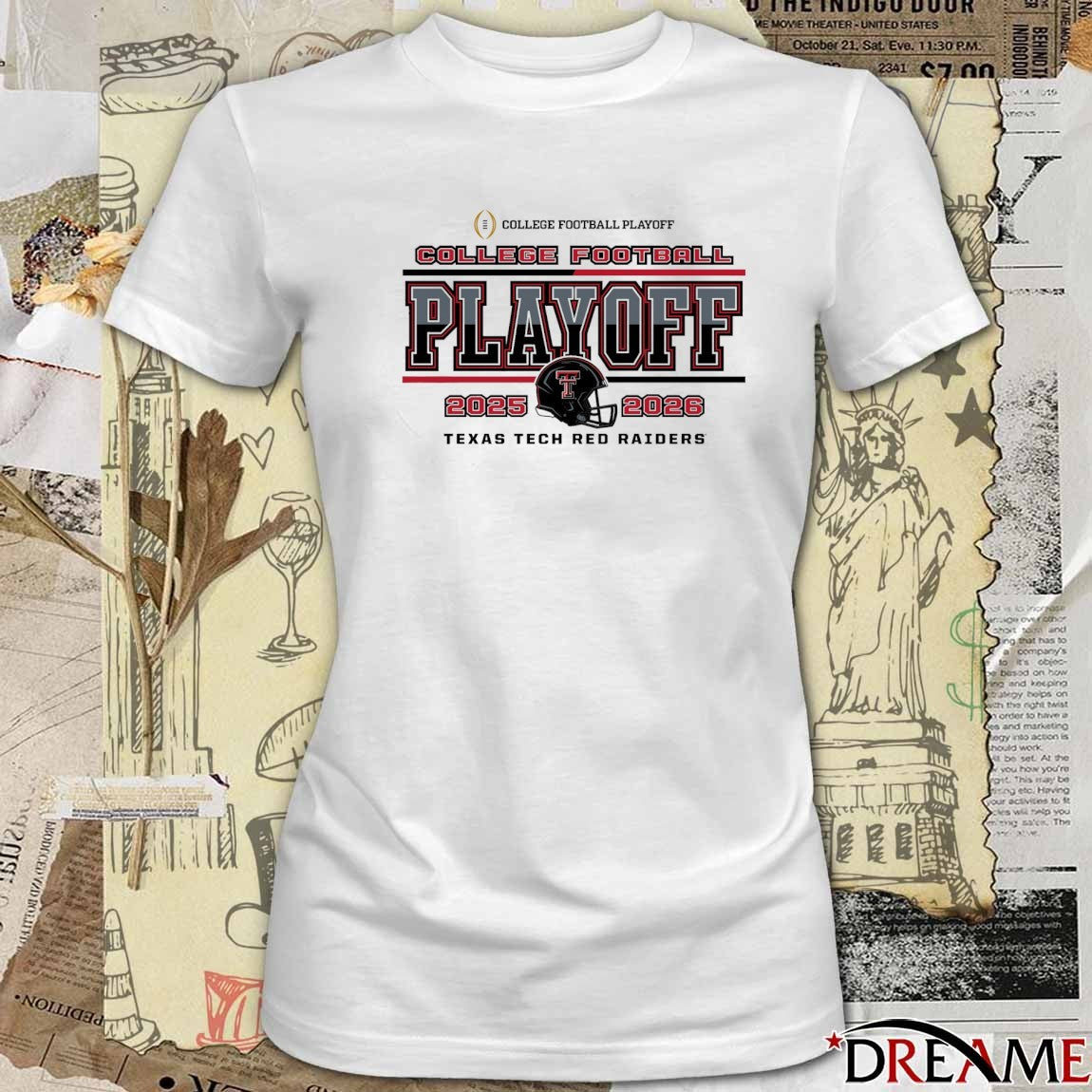 2025 Texas Tech Red Raiders College Football Playoff 2025-26 Speed Helmet t-shirt