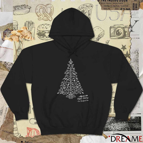 2025 The Shockfront Team Happy Holidays Christmas tree t-shirt