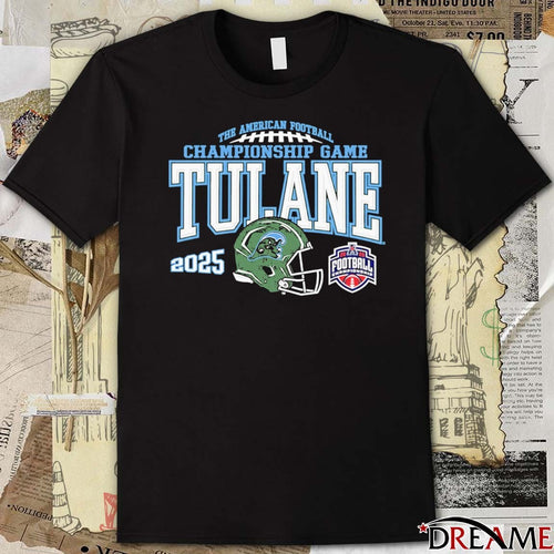 2025 Tulane Green Wave Green The ACC Football Championship Bound t-shirt