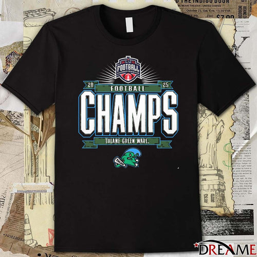 2025 Tulane Green Wave The American Athletic Conference Football Champions Locker Room t-shirt