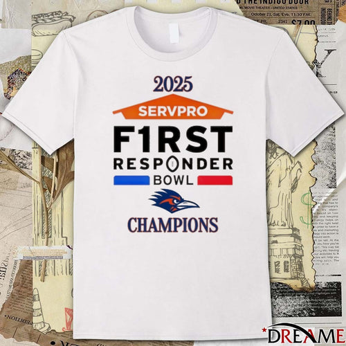 2025 UTSA Roadrunners Servpro First Responder Bowl Champions t-shirt