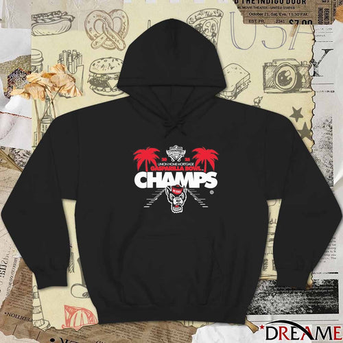 2025 Union Home Mortgage Gasparilla Bowl Champs North Carolina State Wolfpack Logos t-shirt