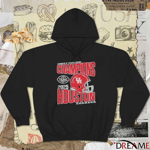 2025 University of Houston Cougars Football Texas Bowl Champions Vintage t-shirt