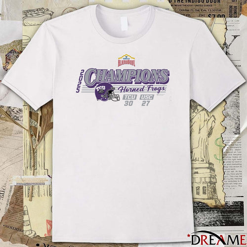 2025 Valero Alamo Bowl TCU Horned Frogs Champions Score Vs USA 30 – 27 t-shirt