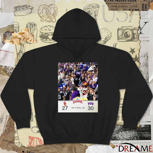 2025 Valero Alamo Bowl TCU Horned Frogs defeated USC Trojans Final Score 30 – 27 Poster t-shirt