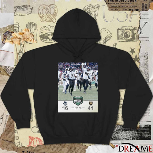 2025 Wasabi Fenway Bowl UConn Huskies Vs Army Black Knights final score 41-16 Poster t-shirt