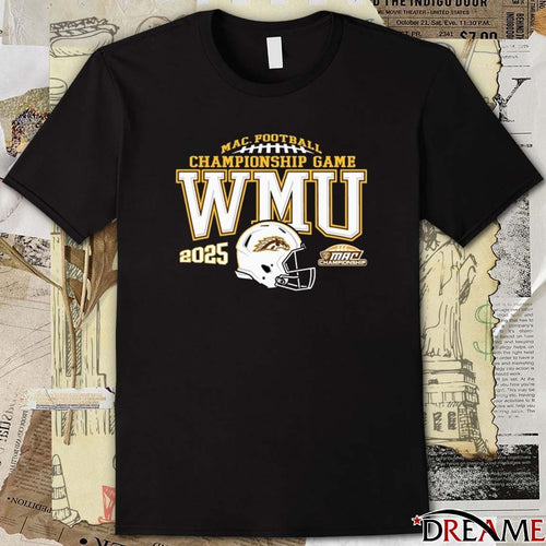 2025 Western Michigan Broncos Brown MAC Football Championship Game Bound t-shirt