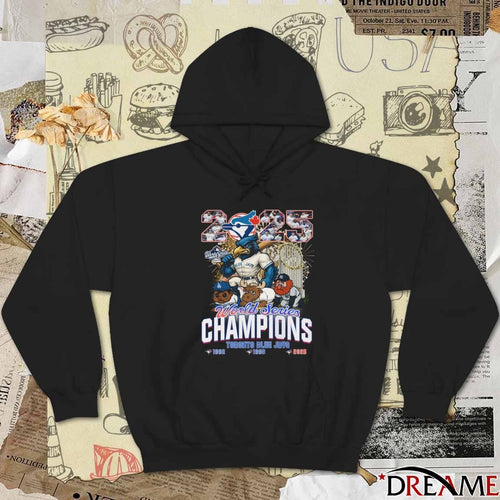 2025 World Series Champion Toronto Blue Jays MLB 1992 -2025 Mascots t-shirt