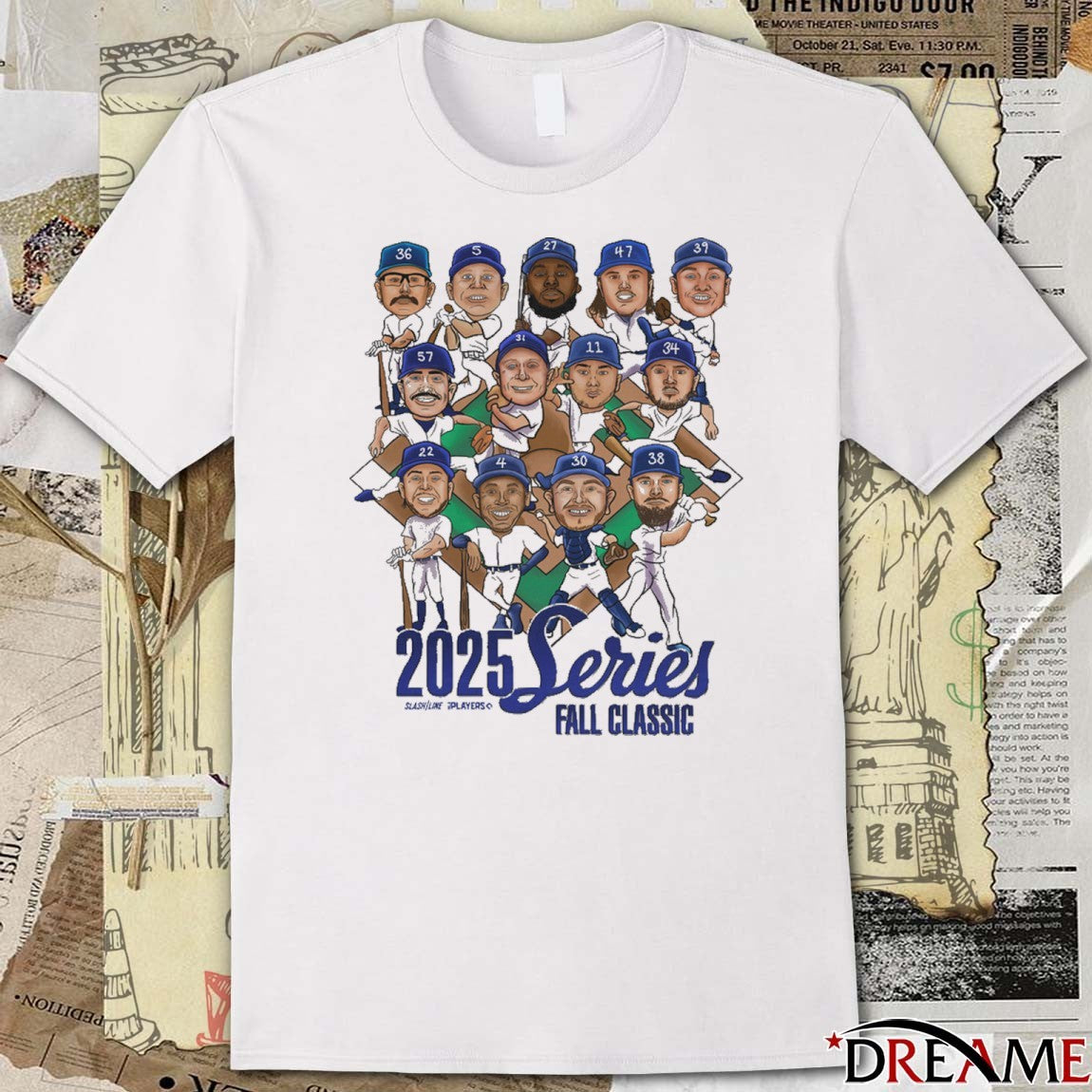 2025 World Series Fall Classic Los Angeles Dodgers Defeat Toronto Blue Jays Caricatures t-shirt