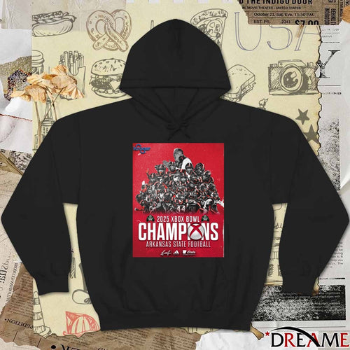 2025 Xbox Bowl Champpions Arkansas State Football Signature Poster t-shirt