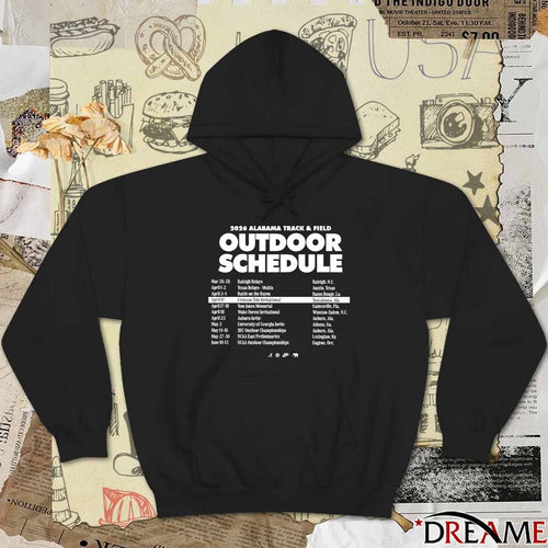2026 Alabama Track And Field Outdoor Schedule t-shirt