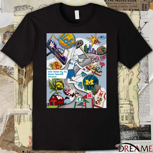 2026 Allstate Big Ten Women’s Basketball Tournament New Poster t-shirt