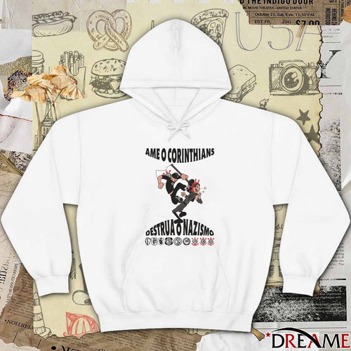 2026 Ame O Corinthians Destrua O Nazismo t-shirt
