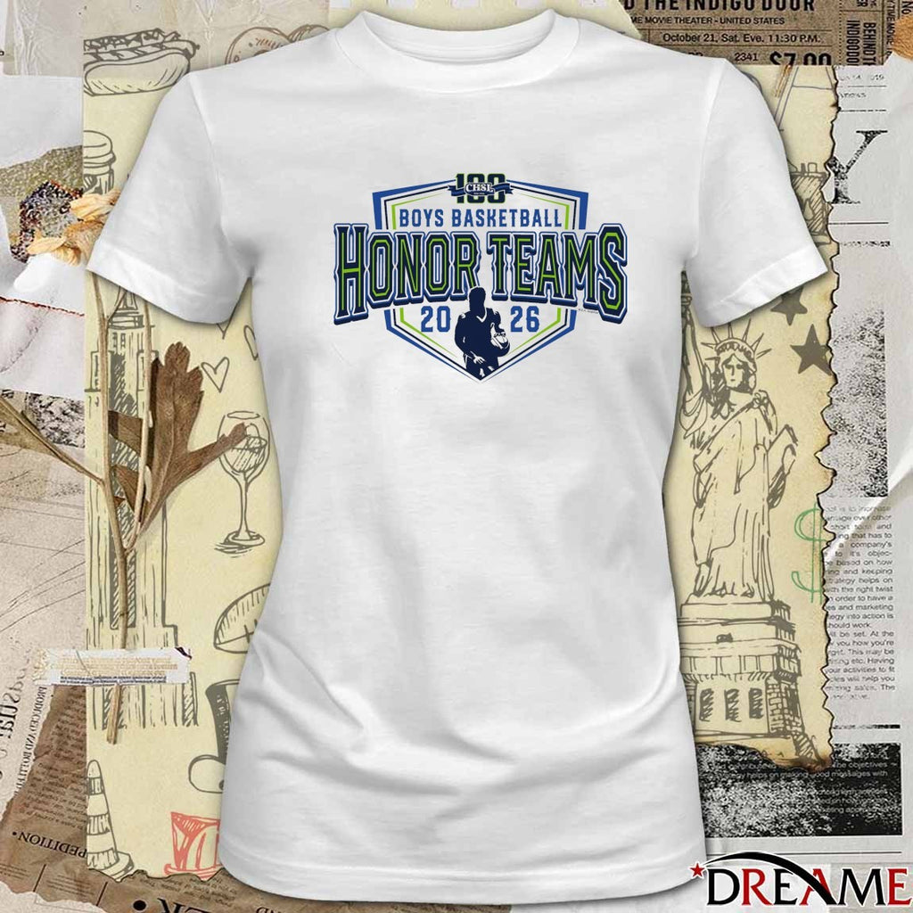 2026 CHSL Boys Basketball Honor Teams Logo t-shirt