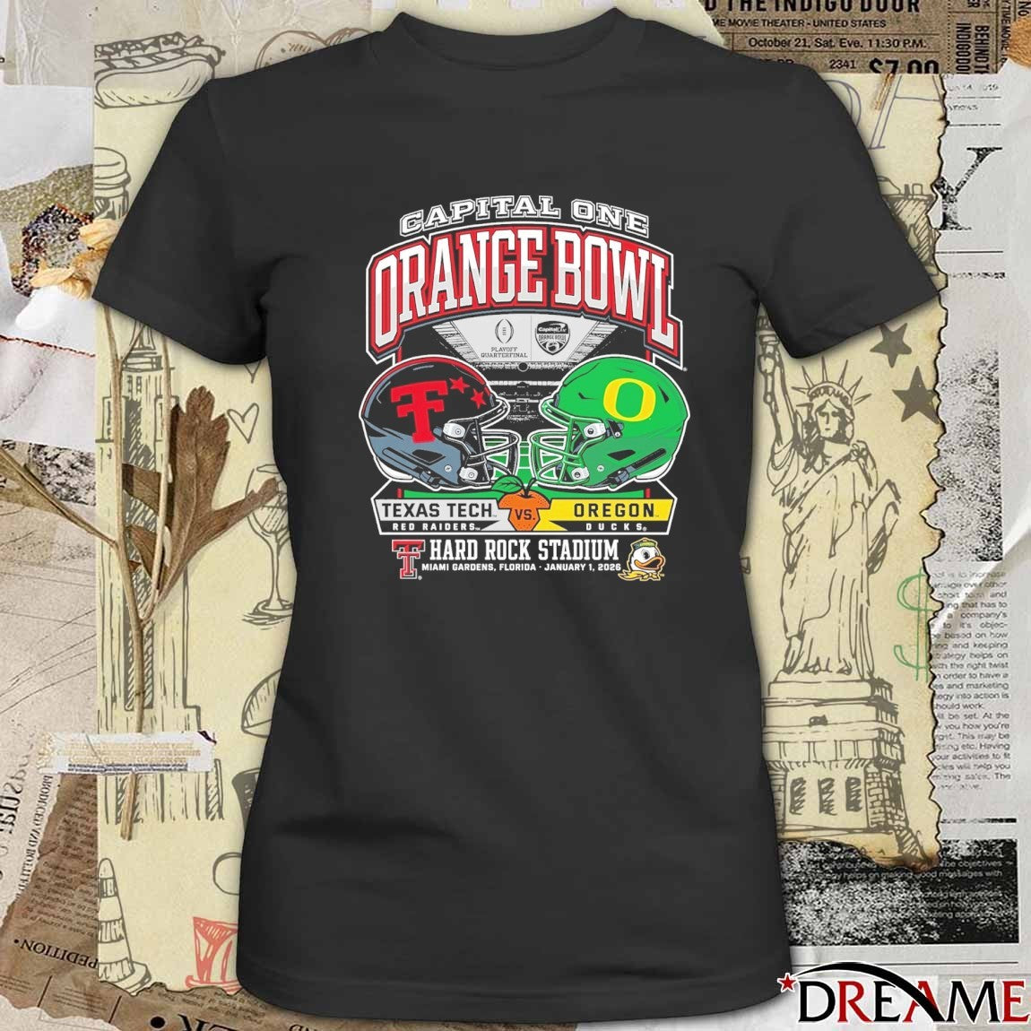 2026 Capital One Orange Bowl Dueling Helmets vs. Oregon January 1 Hard Rock Stadium Helmets t-shirt