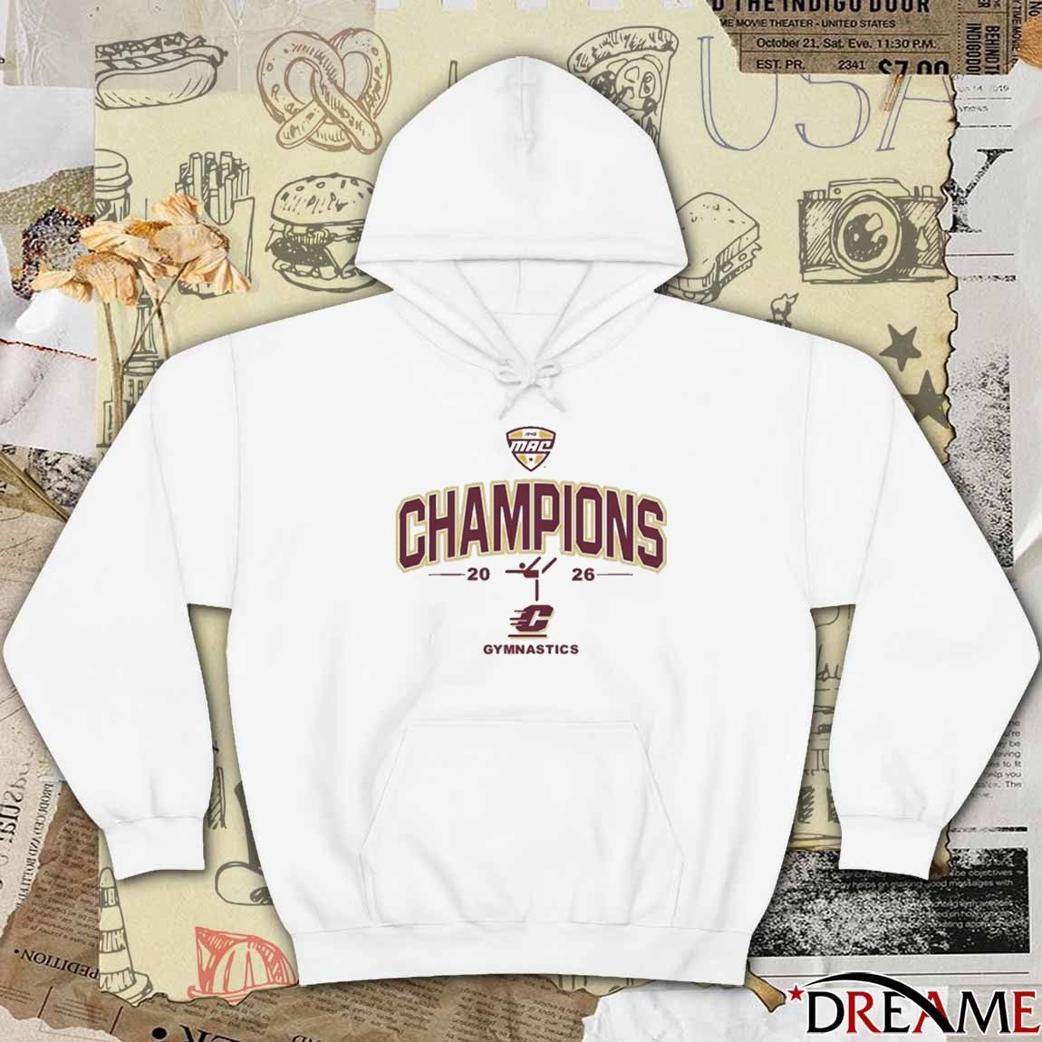 2026 Central Michigan Chippewas MAC Gymnastics Champions t-shirt