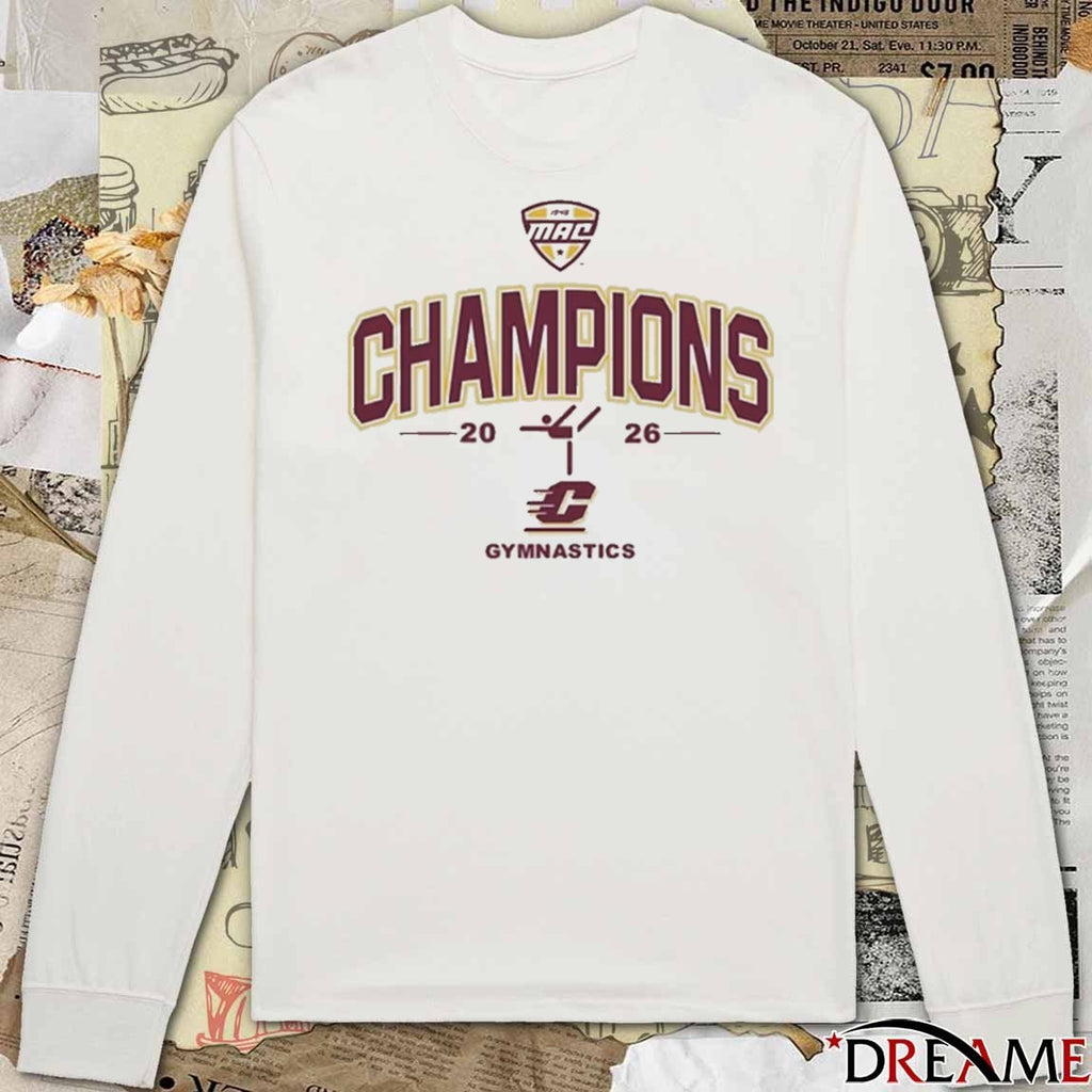 2026 Central Michigan Chippewas MAC Gymnastics Champions t-shirt