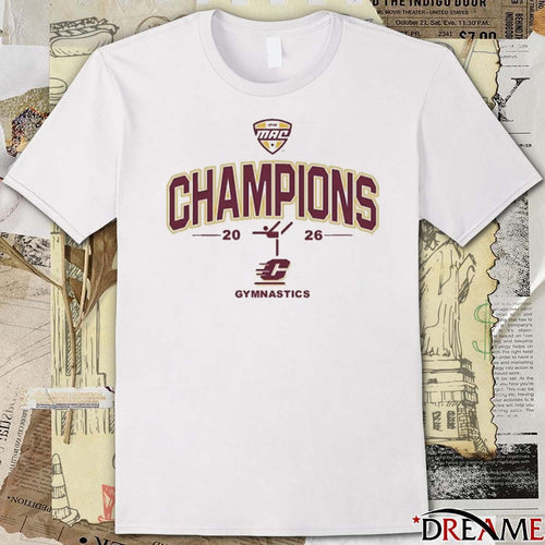 2026 Central Michigan Chippewas MAC Gymnastics Champions t-shirt