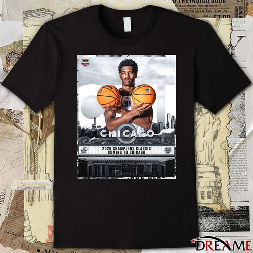 2026 Champions Classic Is Coming To Chicago Kansas Vs. Kentucky Nov. 10, 2026 United Center Poster t-shirt