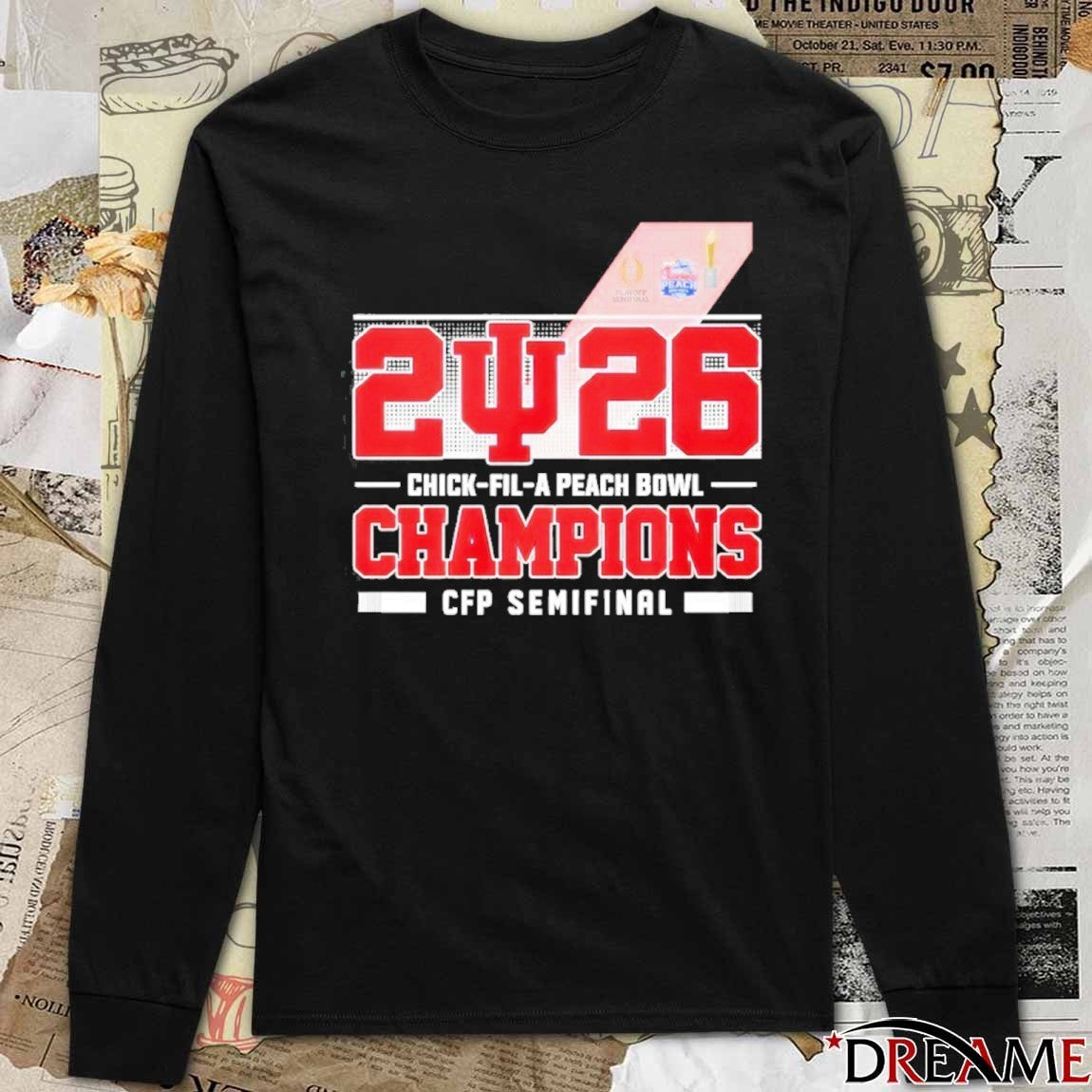 2026 Chick-Fil-A Peach Bowl Champions CFP Semifinal – Road To The National Championship t-shirt