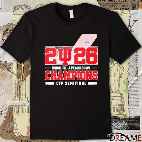 2026 Chick-Fil-A Peach Bowl Champions CFP Semifinal – Road To The National Championship t-shirt