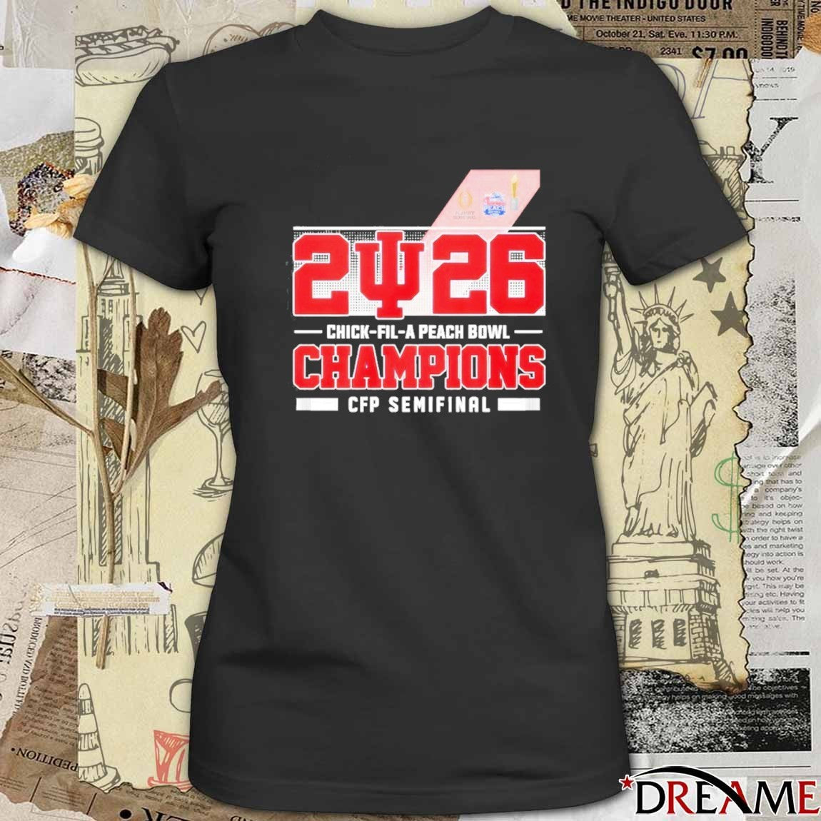 2026 Chick-Fil-A Peach Bowl Champions CFP Semifinal – Road To The National Championship t-shirt
