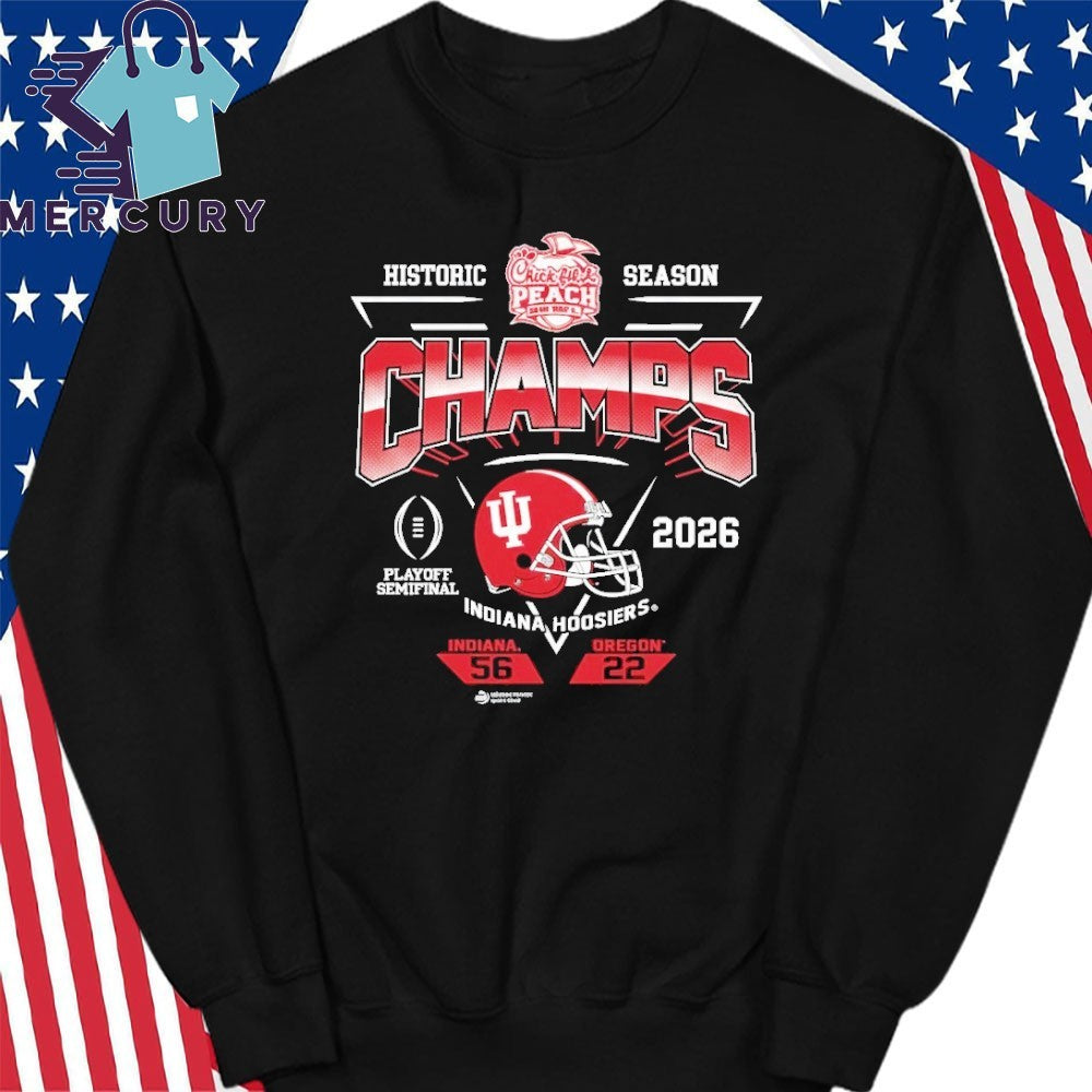 2026 Chick-fil-A Peach Bowl Indiana Champs Score Shirt