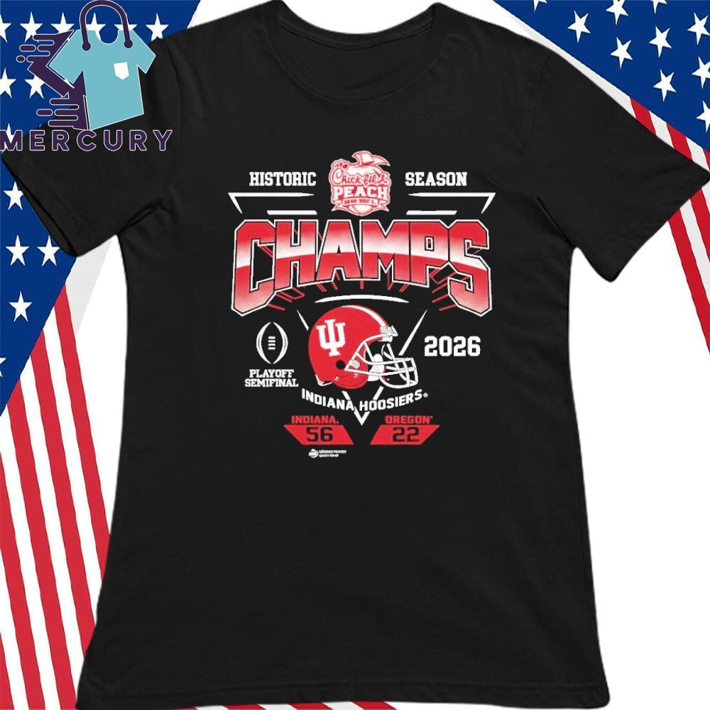 2026 Chick-fil-A Peach Bowl Indiana Champs Score Shirt