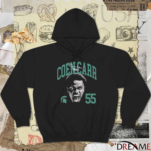 2026 Coen Carr Michigan State Spartans Basketball NIL Graphic Player Signature t-shirt