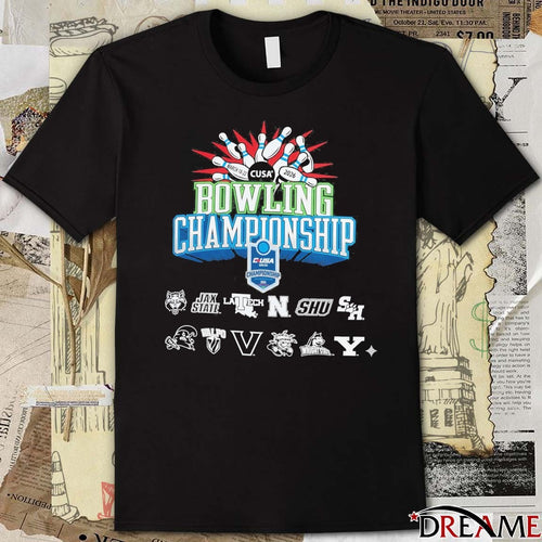 2026 Cusa Bowling Championship Tournament March 18-22, 2026 All Team Logo t-shirt