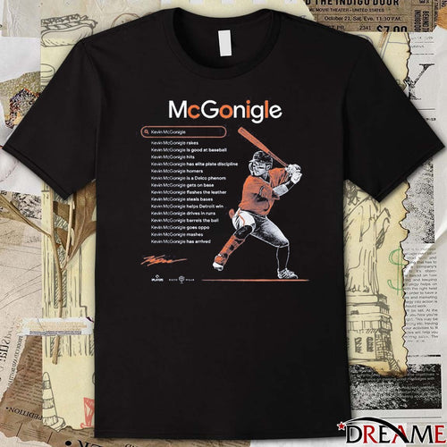 2026 Detroit Tigers Kevin McGonigle Rakes Is Good At Baseball Delco Phenom Signature t-shirt