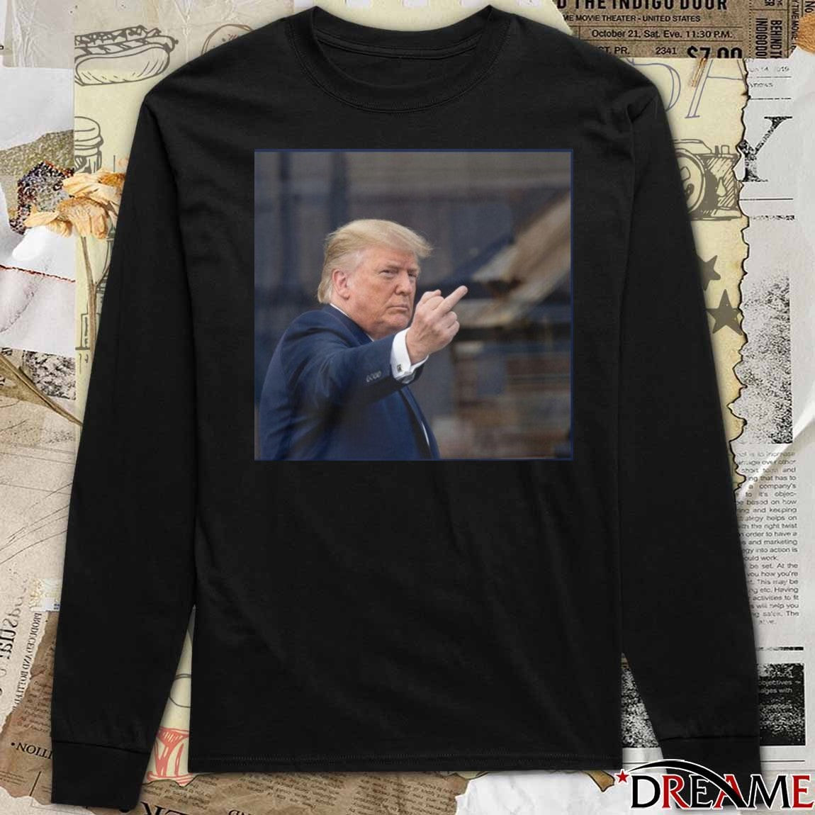 2026 Donald Trump Flips Off Middle Finger On Michigan t-shirt