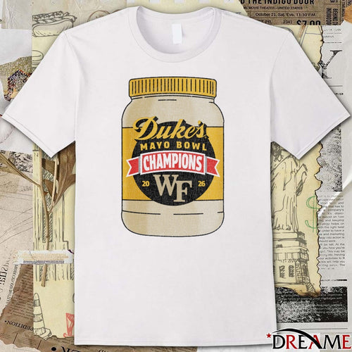 2026 Duke’s Mayo Bowl Wake Forest Demon Deacons Champions t-shirt