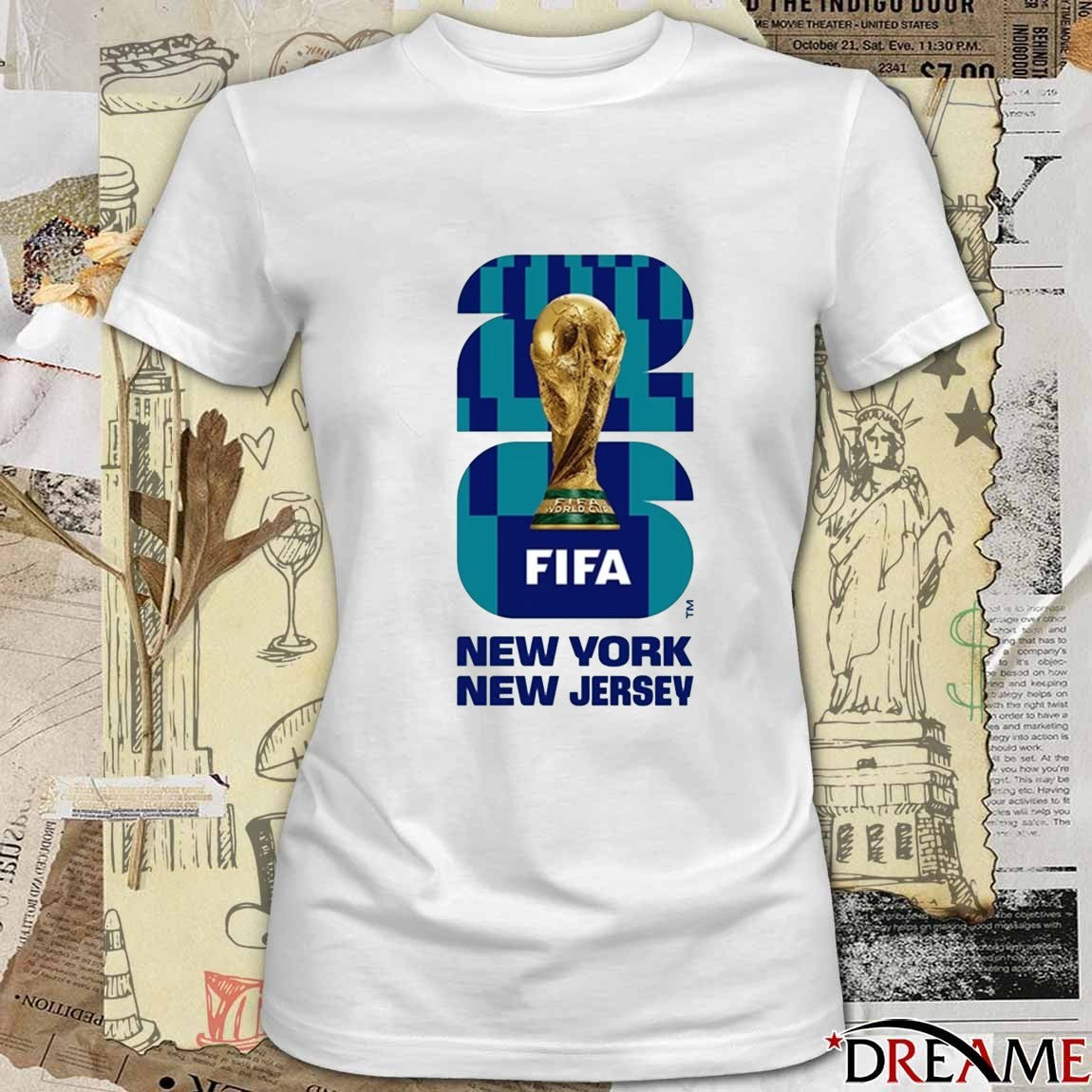 2026 Fifa New York New Jersey World Cup Lenticular t-shirt