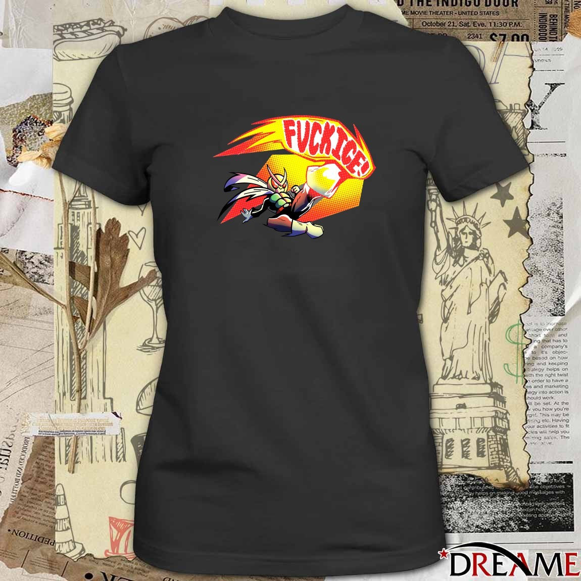 2026 Fuck ICE Superhero-Like Figure t-shirt