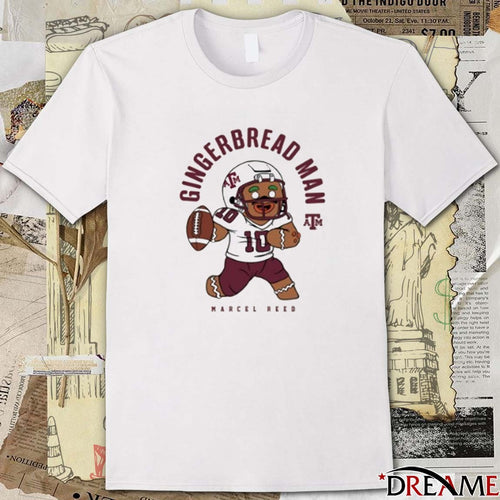 2026 Gingerbread Man Marcel Reed Texas A&M NCAA Football t-shirt