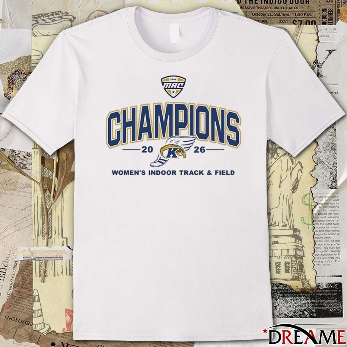 2026 Kent State Golden Flashes Women’s Indoor Track and Field MAC Champions t-shirt