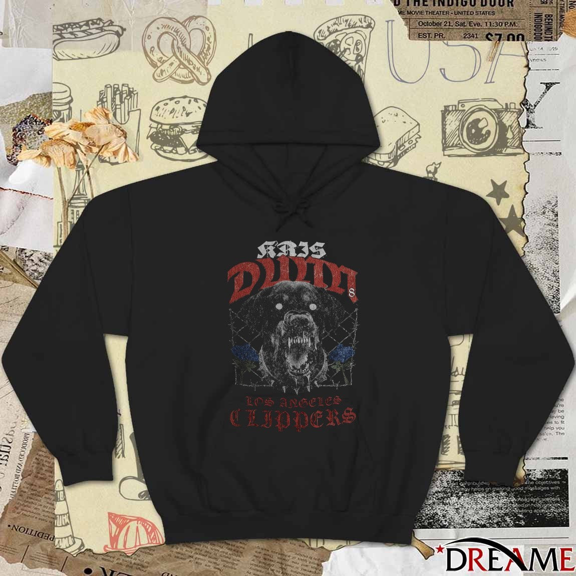 2026 Kris Dunn Los Angeles Clippers Dog t-shirt