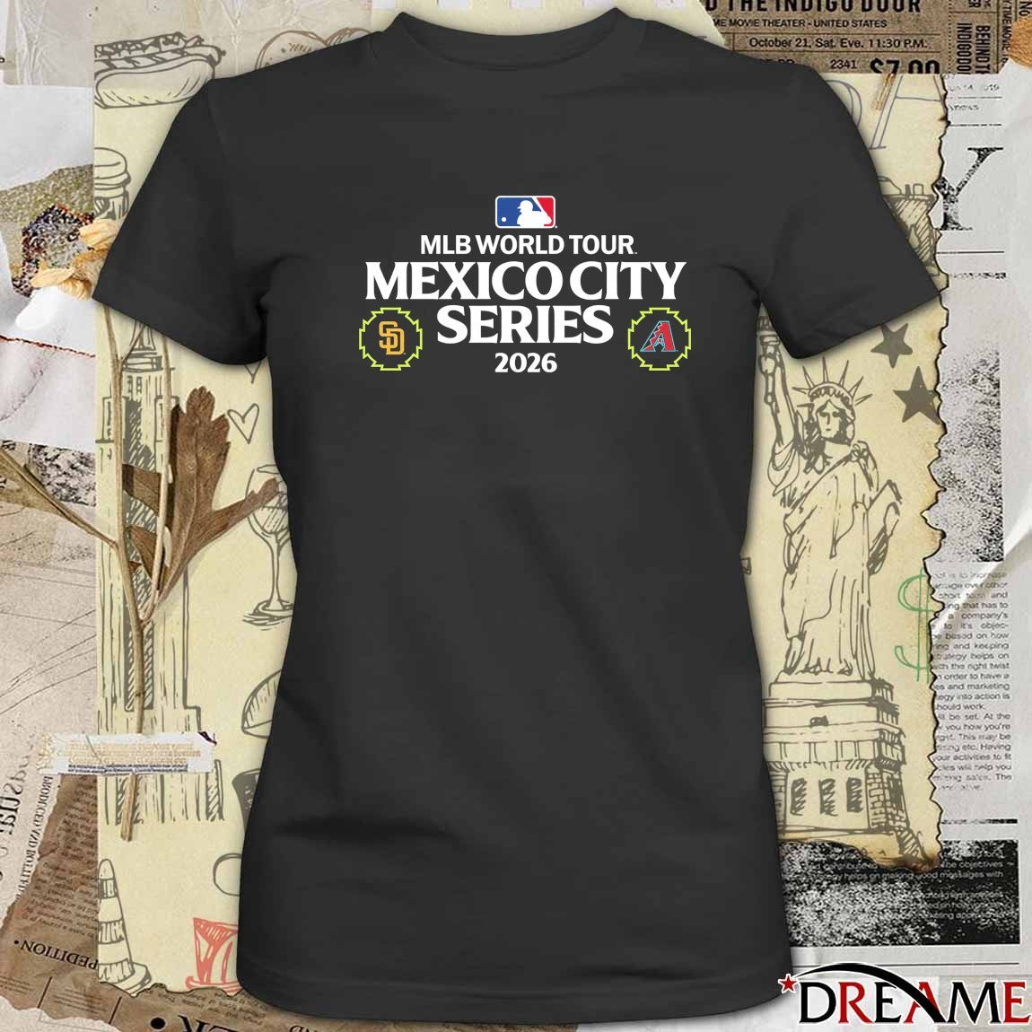 2026 MLB World Tour Mexico City Series San Diego Padres Vs Arizona Diamondbacks t-shirt