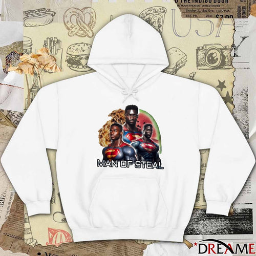 2026 Man of Steal Black Superman Characters Meme Bruhtees t-shirt